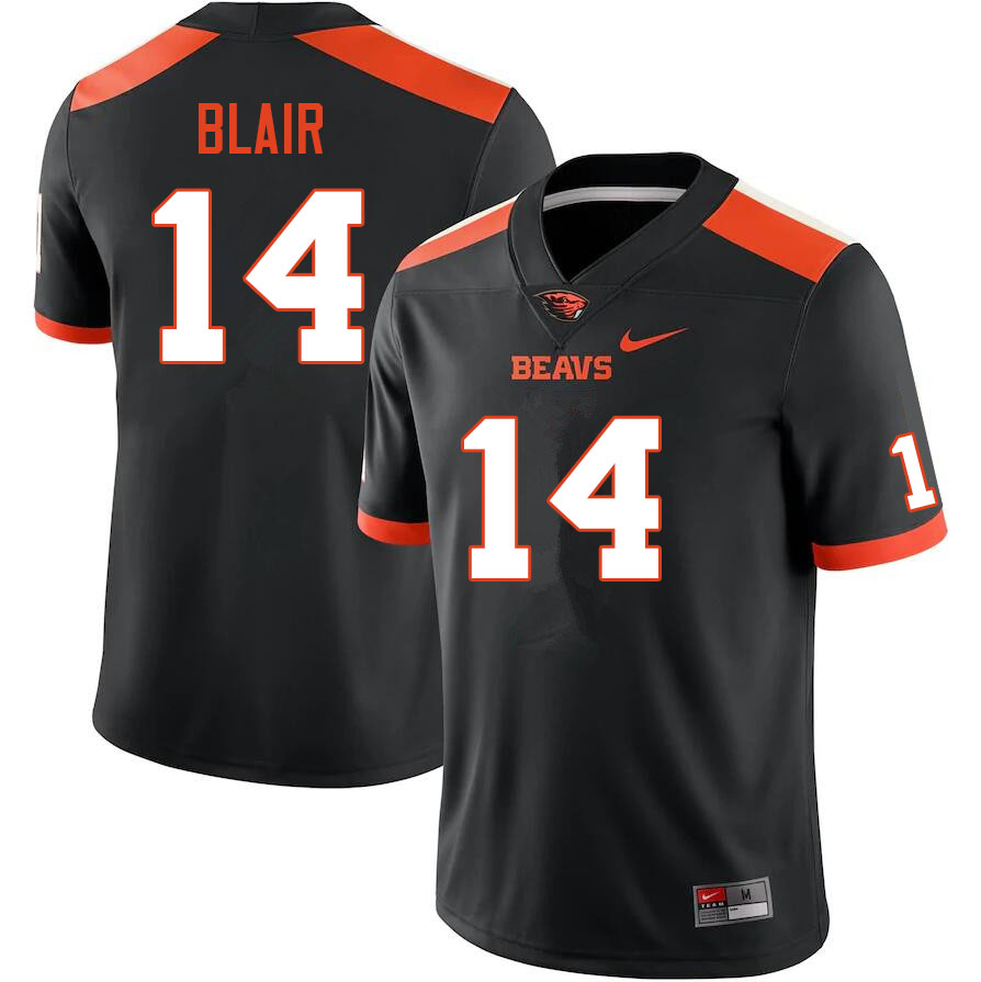 Men #14 Jake Blair Oregon State Beavers College Football Jerseys Sale-Black - Click Image to Close